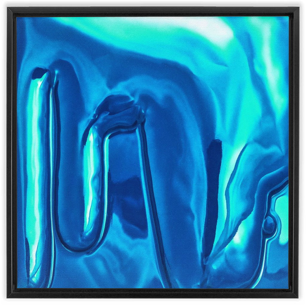 Canvas Print: "Light blue Drip"