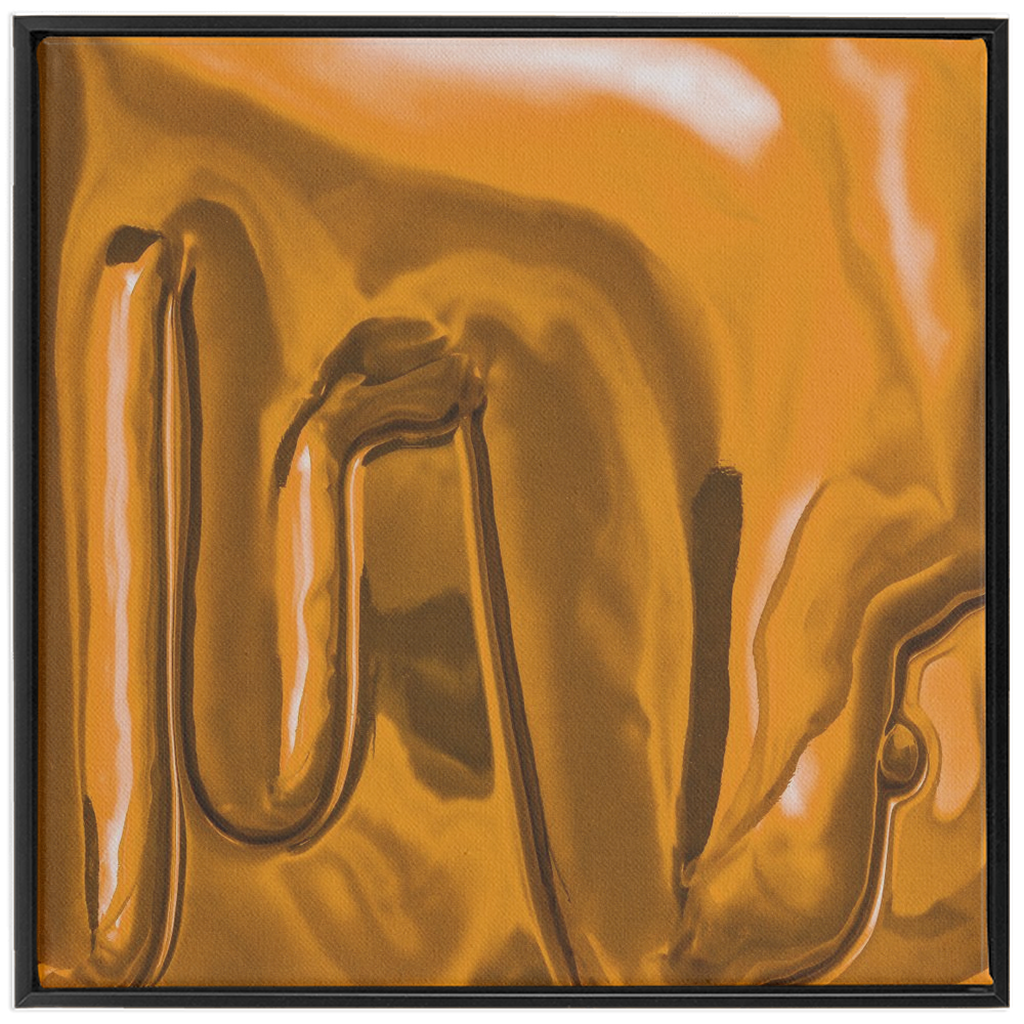 Canvas Print: "Honey Yellow Drip"