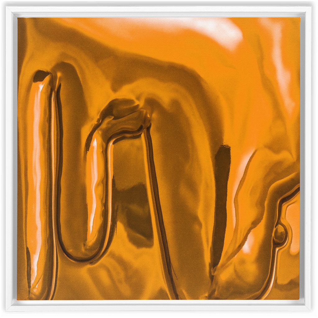 Canvas Print: "Honey Yellow Drip"