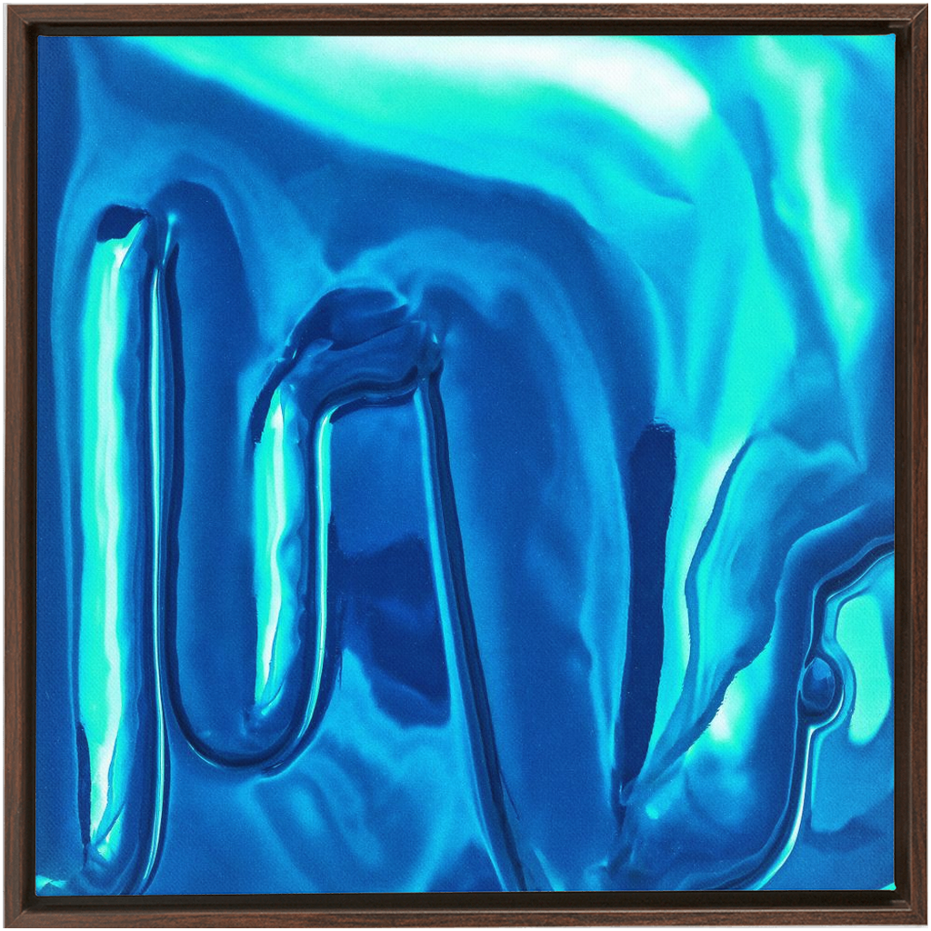 Canvas Print: "Light blue Drip"