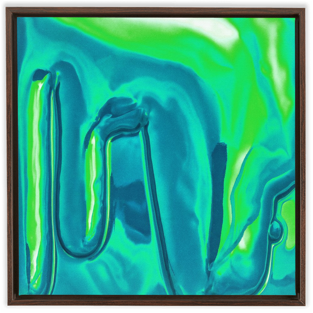 Canvas Print: "Greeeen Drip"