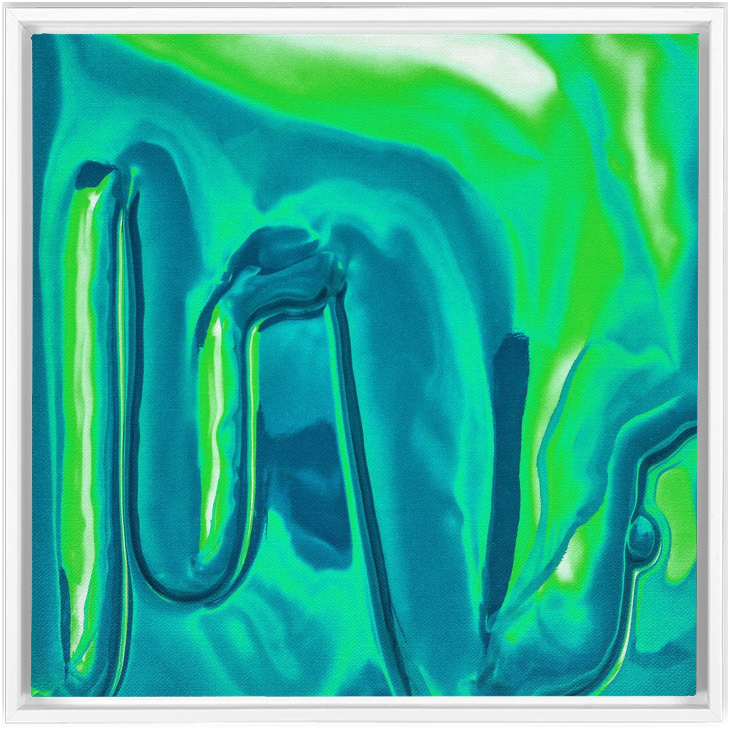Canvas Print: "Greeeen Drip"