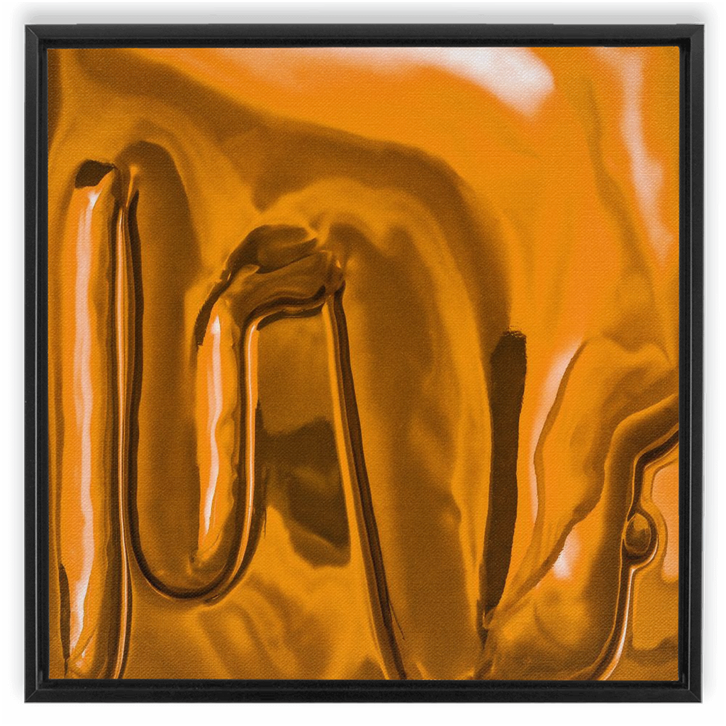 Canvas Print: "Honey Yellow Drip"