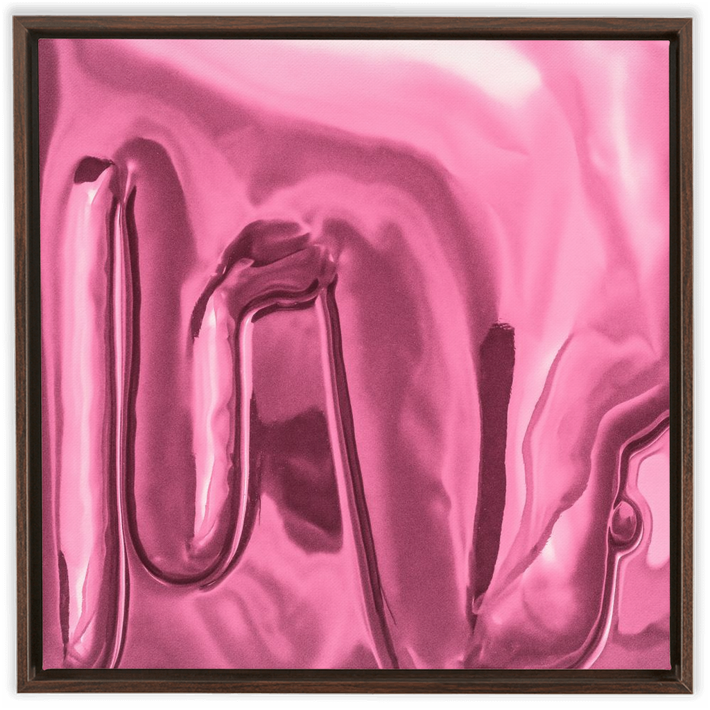 Canvas Print: "Light Pink Drip"