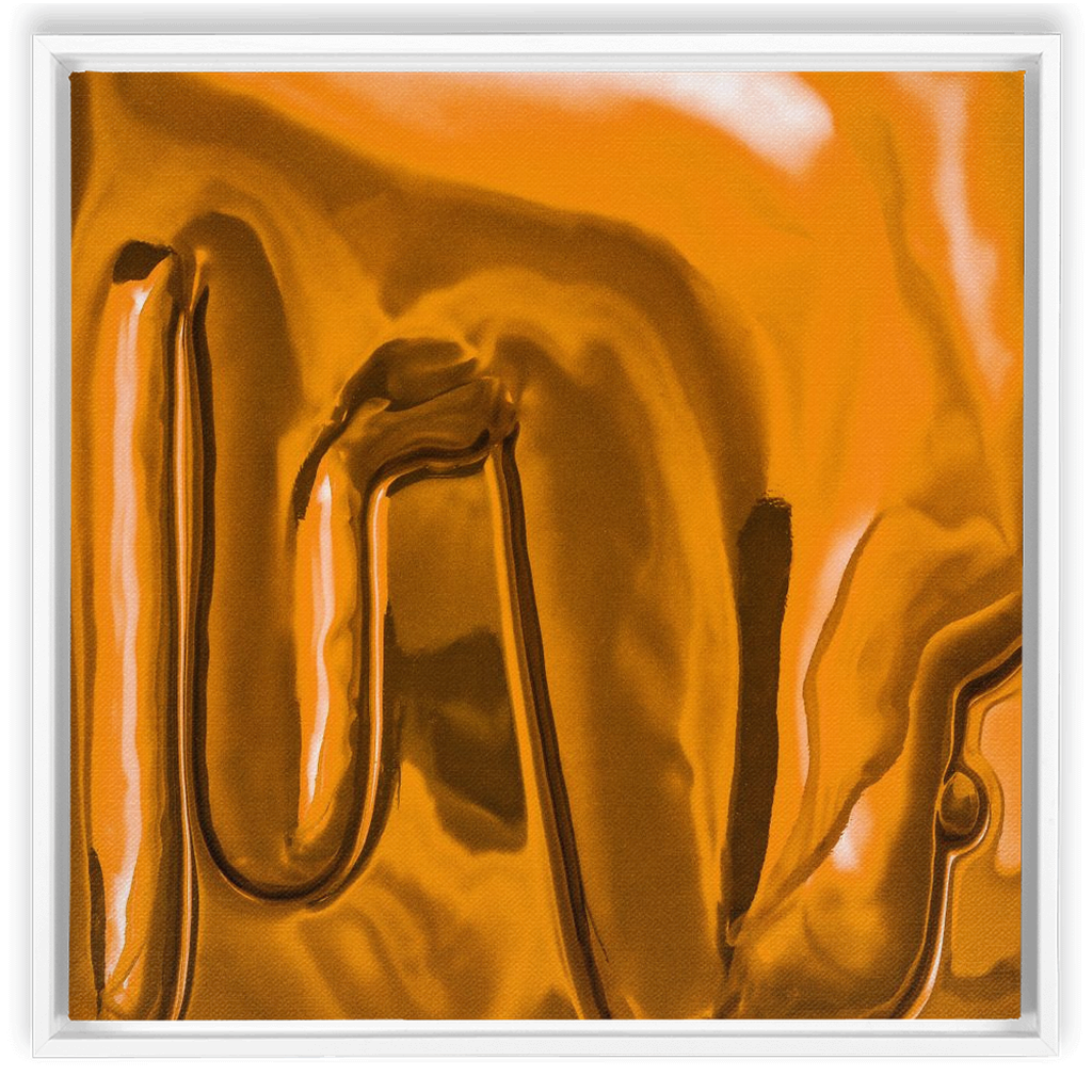 Canvas Print: "Honey Yellow Drip"