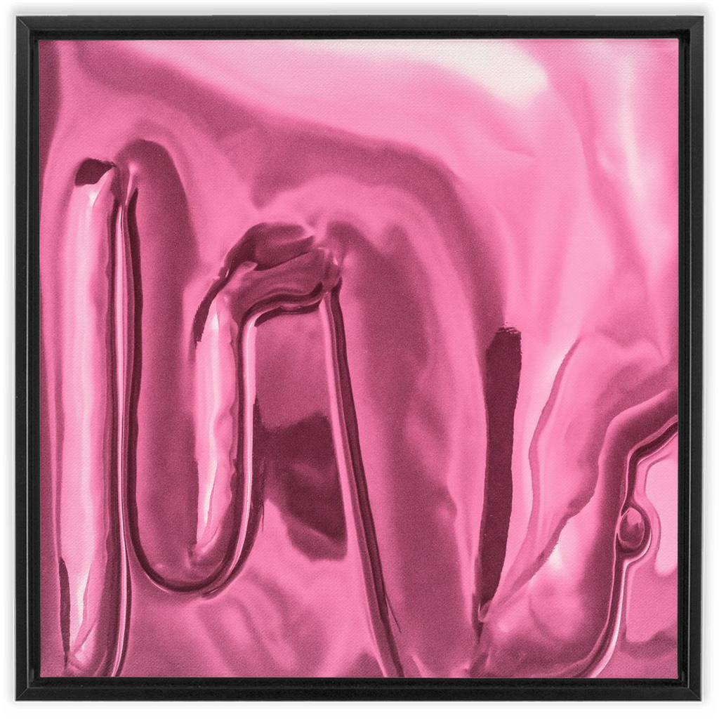 Canvas Print: "Light Pink Drip"