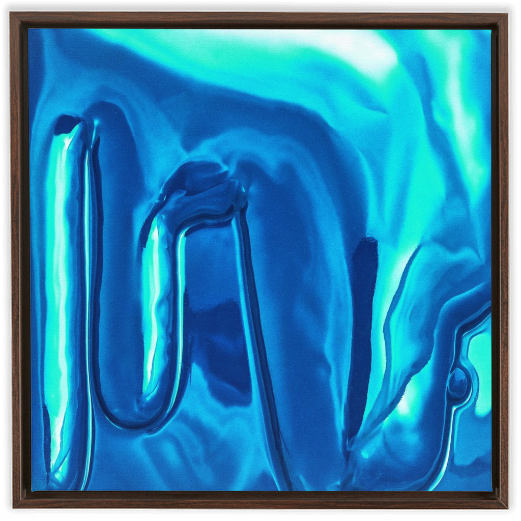 Canvas Print: "Light blue Drip"