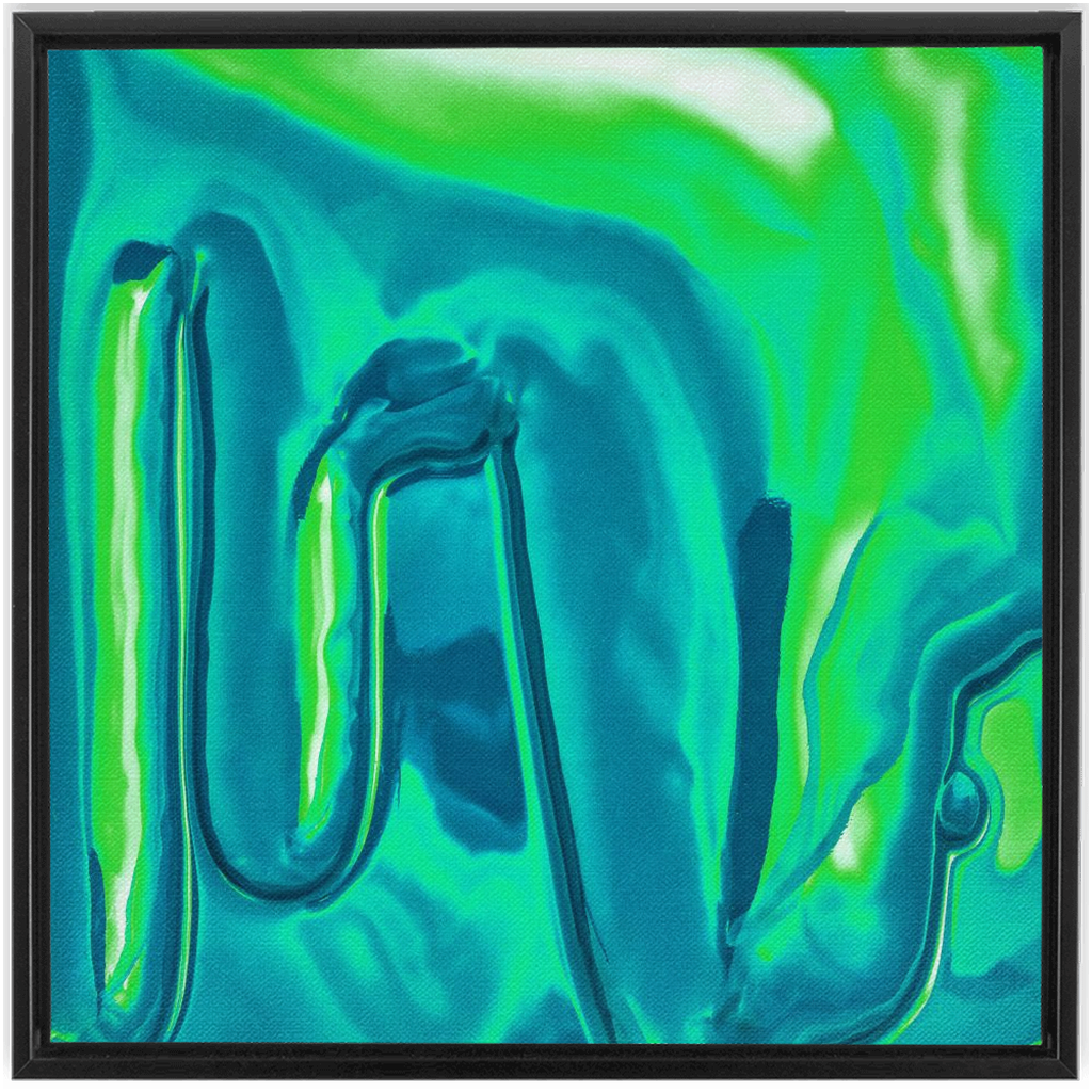 Canvas Print: "Greeeen Drip"