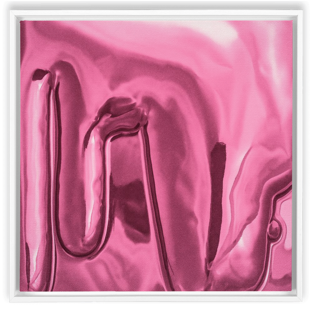 Canvas Print: "Light Pink Drip"