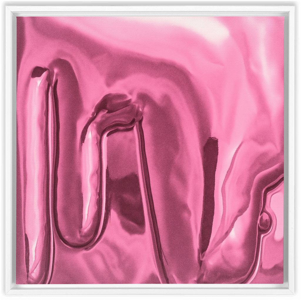 Canvas Print: "Light Pink Drip"