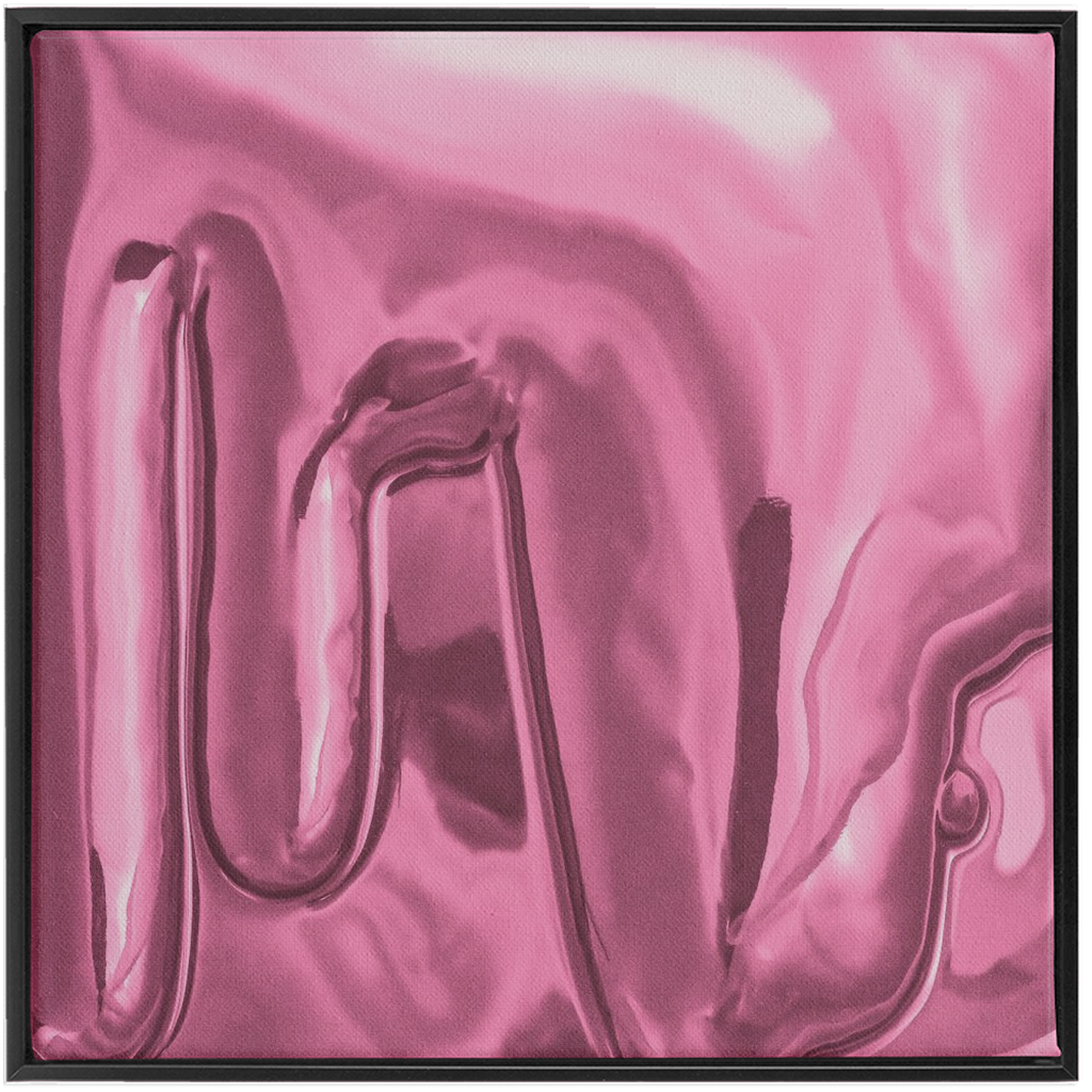 Canvas Print: "Light Pink Drip"