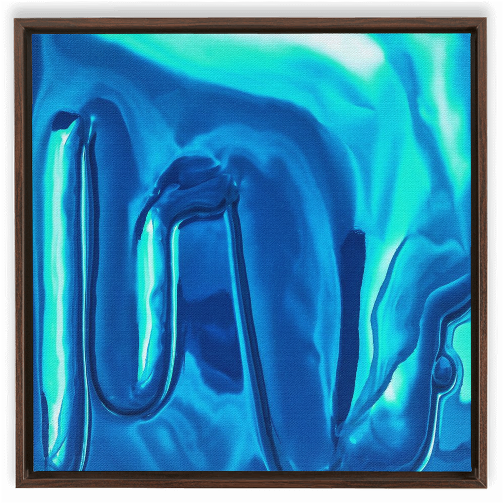 Canvas Print: "Light blue Drip"