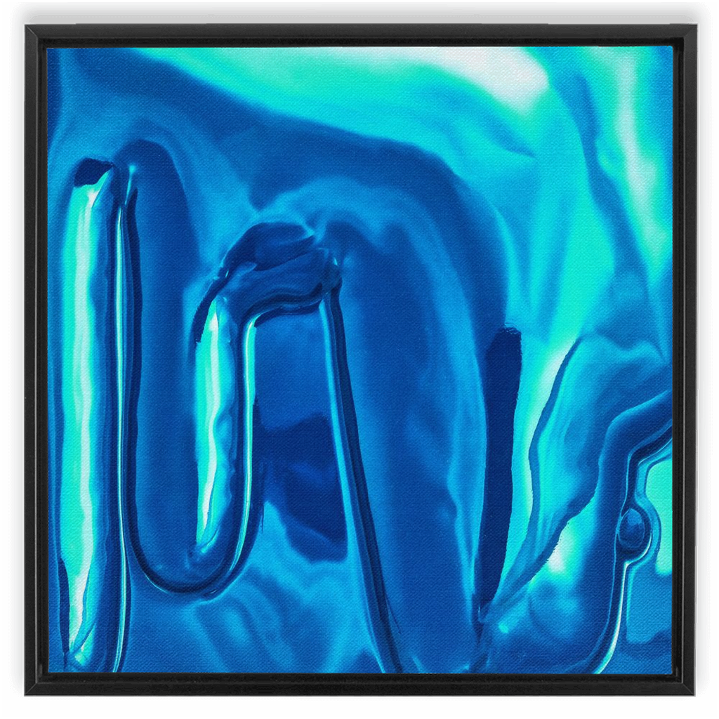 Canvas Print: "Light blue Drip"