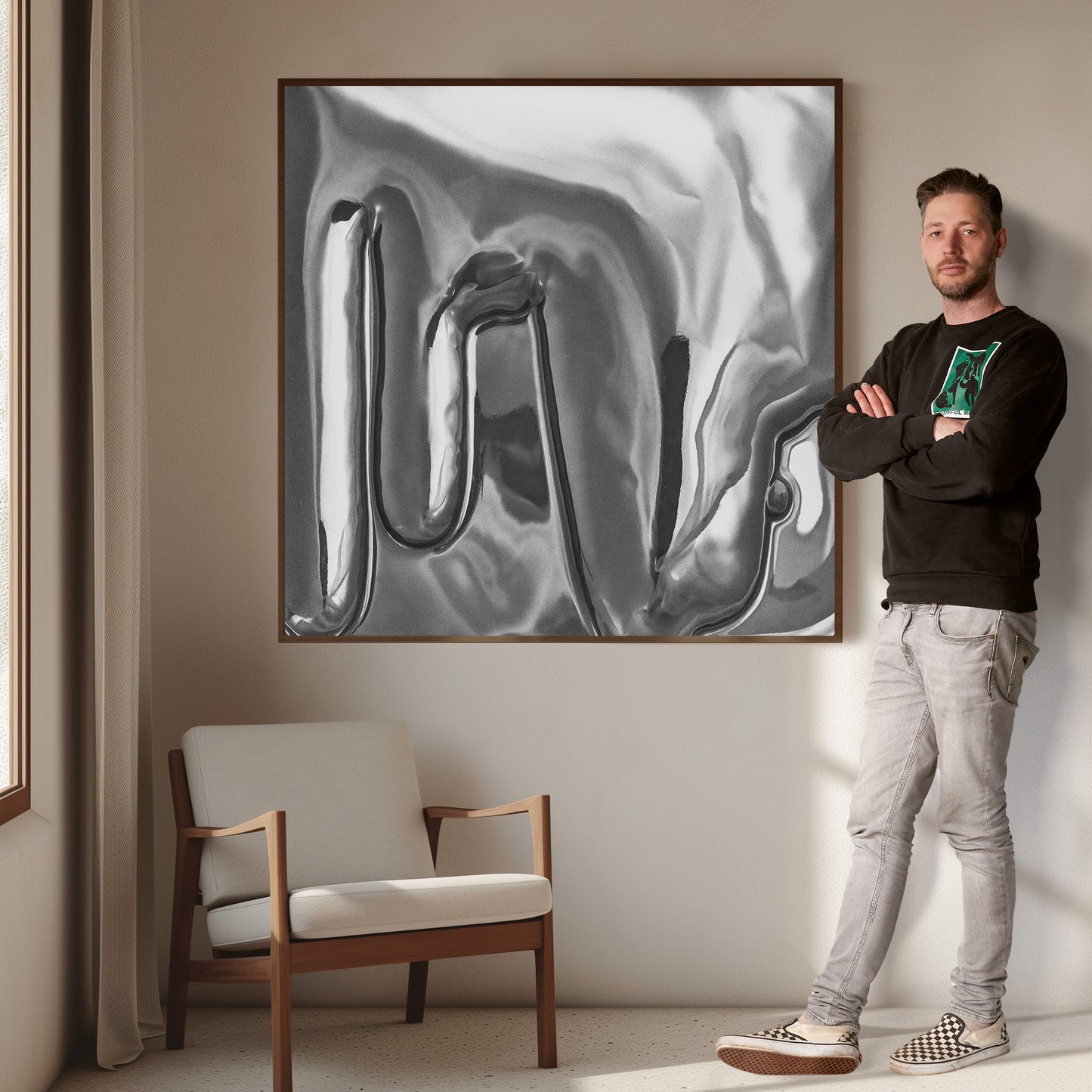 Canvas Print: "Chrome Drip"
