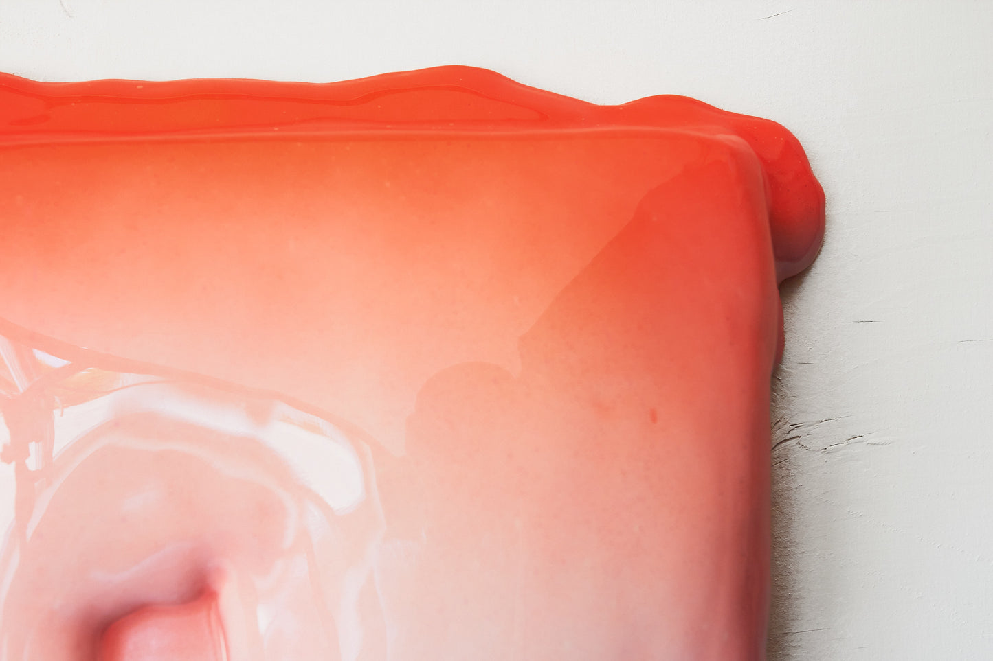 32x32cm | DRIP Serie .A | Orange to Pink