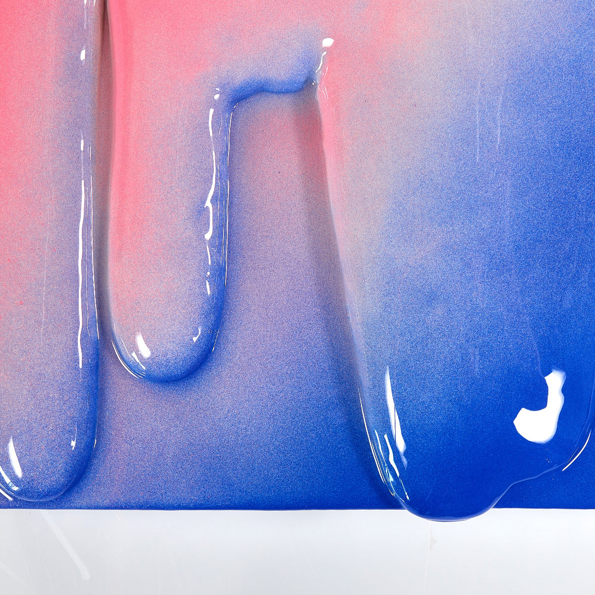 32x32cm | DRIP Serie .A - Pink to Cobalt Blue