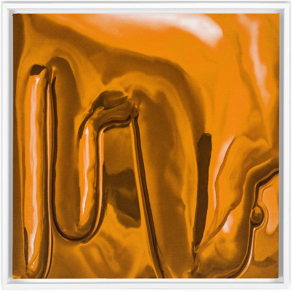 Canvas Print: "Honey Yellow Drip"
