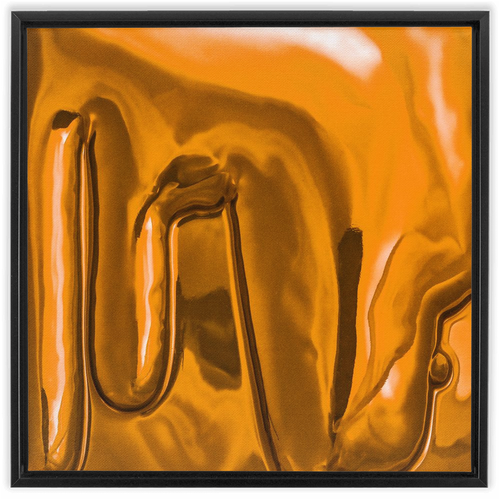 Canvas Print: "Honey Yellow Drip"