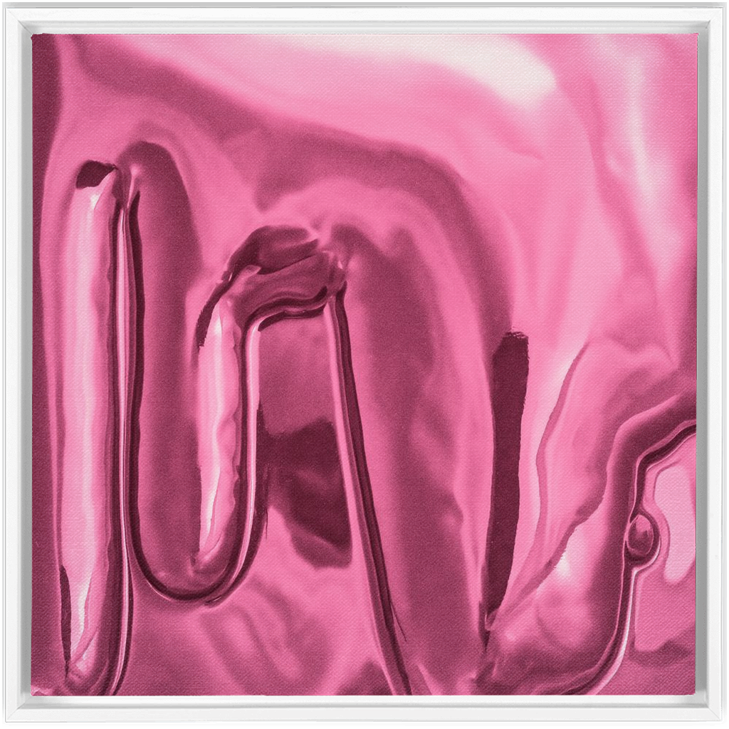 Canvas Print: "Light Pink Drip"