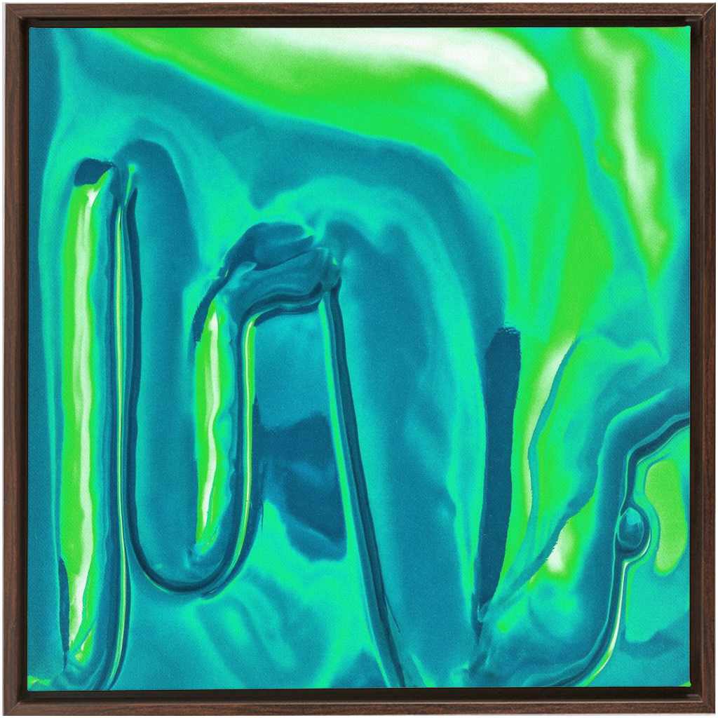 Canvas Print: "Greeeen Drip"