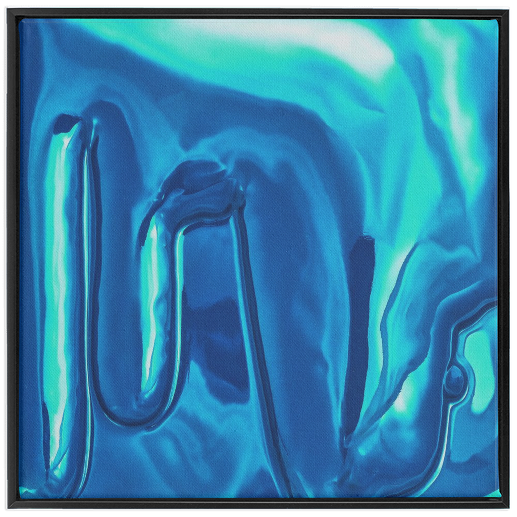 Canvas Print: "Light blue Drip"