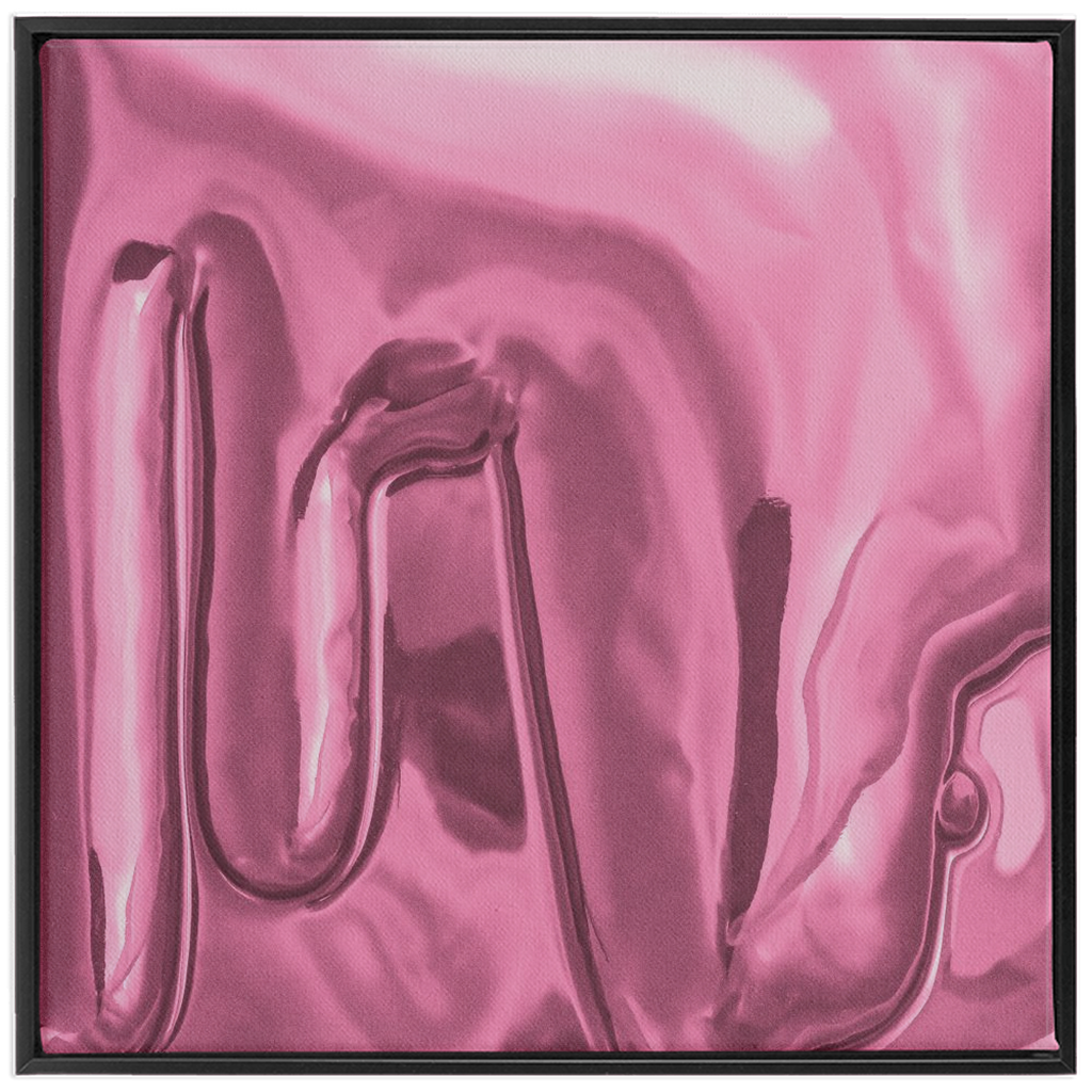 Canvas Print: "Light Pink Drip"