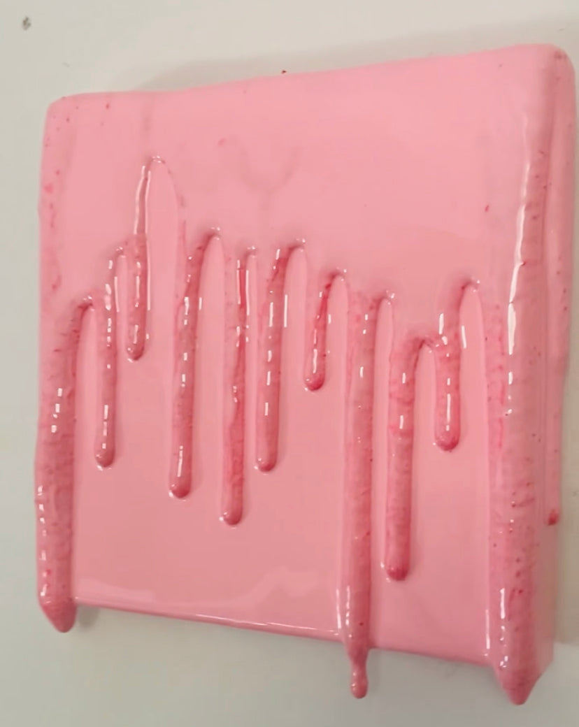 30x30cm | Pink Drip V001