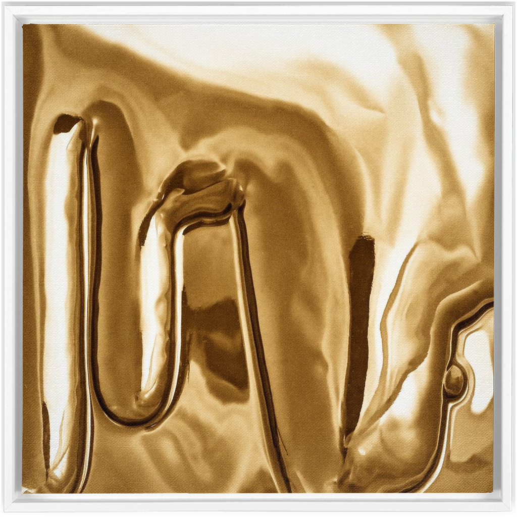 Canvas Print: "Goldish Drip"