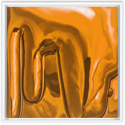 Canvas Print: "Honey Yellow Drip"
