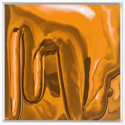Canvas Print: "Honey Yellow Drip"