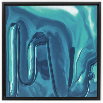 Canvas Print: "Soft blue Drip"