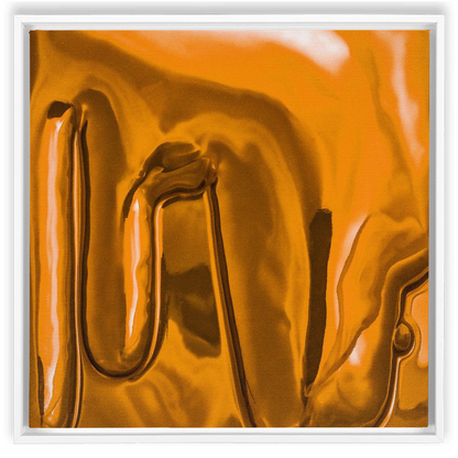 Canvas Print: "Honey Yellow Drip"