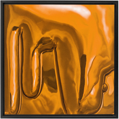 Canvas Print: "Honey Yellow Drip"