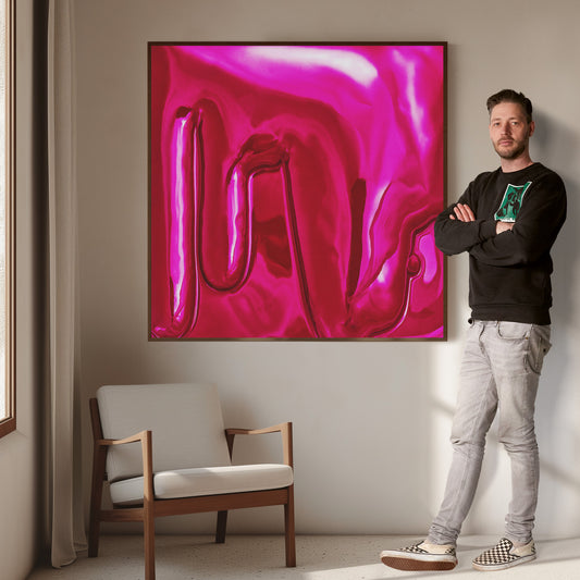 Canvas Print: "Pink Drip"