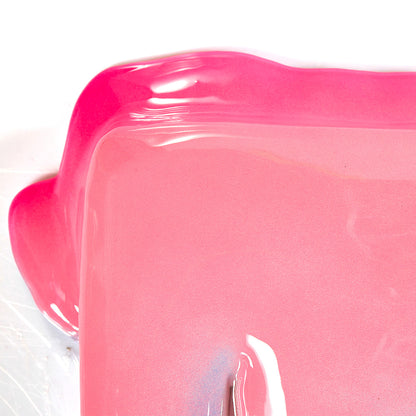 32x32cm | DRIP Serie .A - Pink to Cobalt Blue