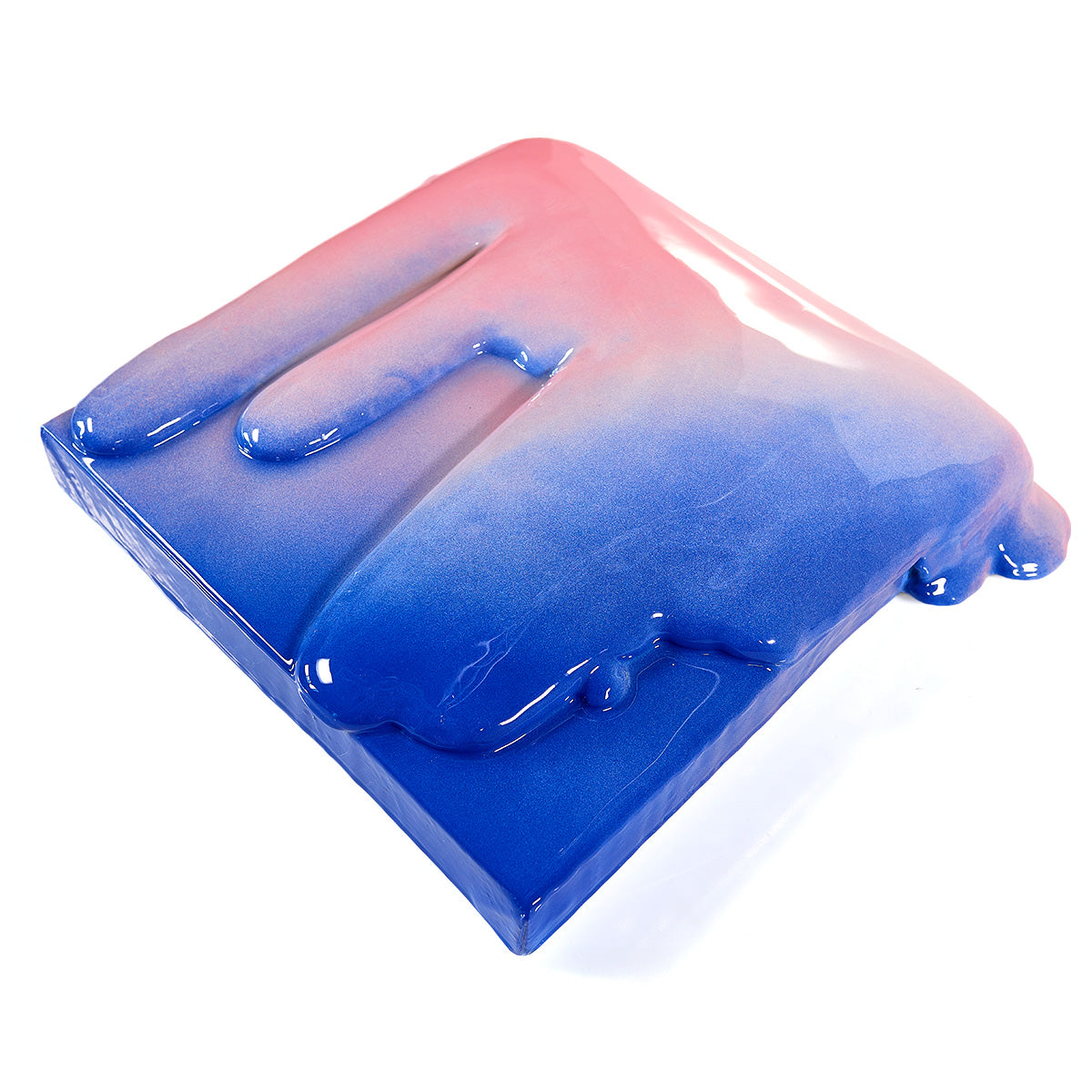 32x32cm | DRIP Serie .A - Pink to Cobalt Blue