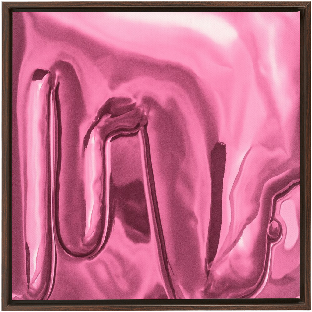 Canvas Print: "Light Pink Drip"