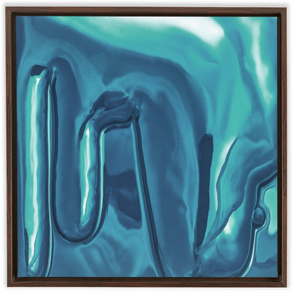 Canvas Print: "Soft blue Drip"