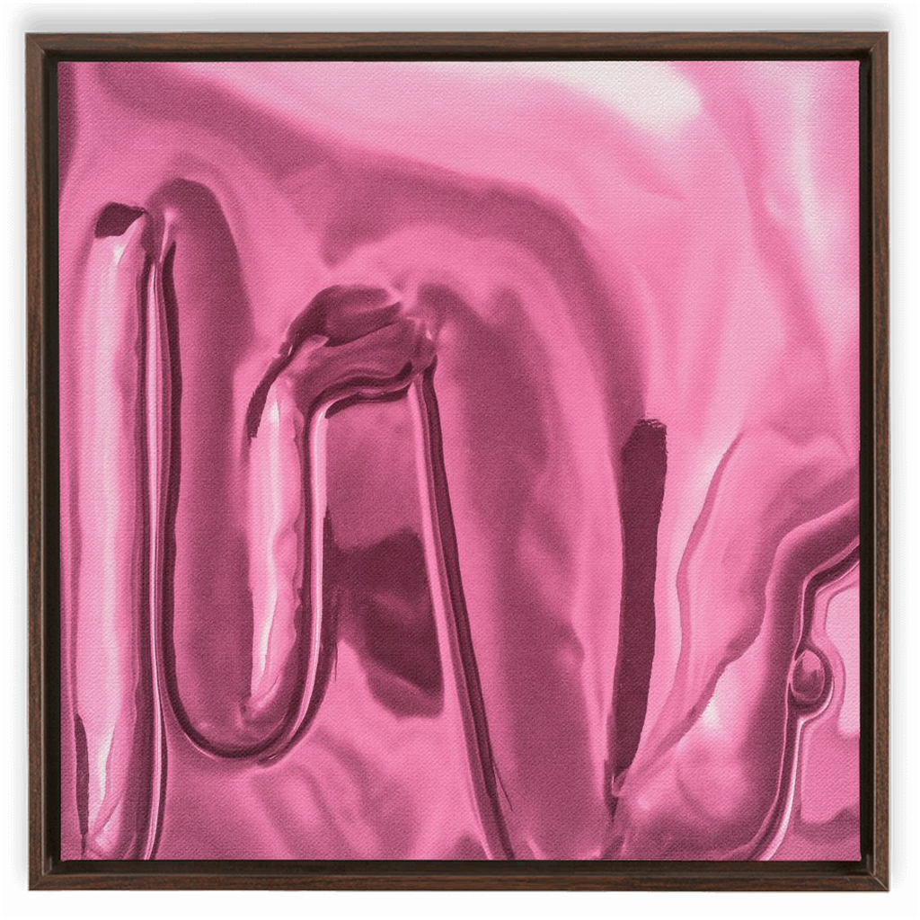 Canvas Print: "Light Pink Drip"