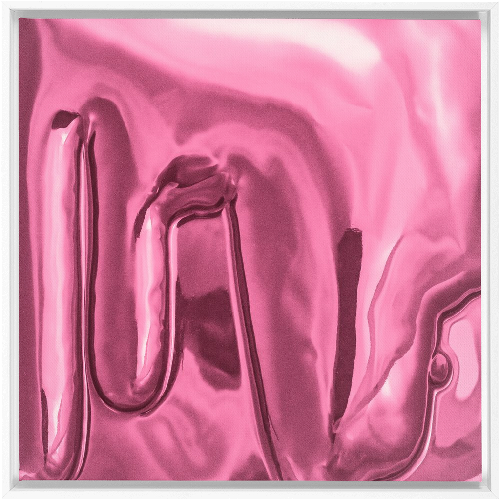 Canvas Print: "Light Pink Drip"