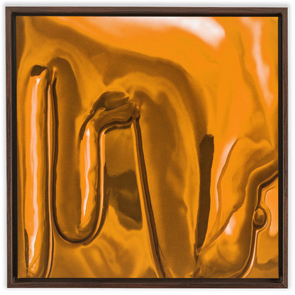 Canvas Print: "Honey Yellow Drip"