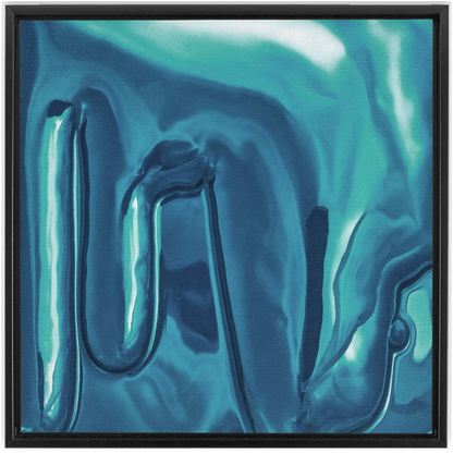 Canvas Print: "Soft blue Drip"