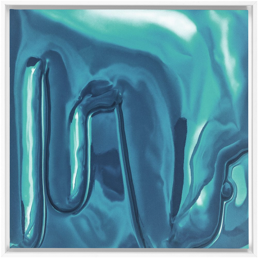 Canvas Print: "Vile Blue Drip"