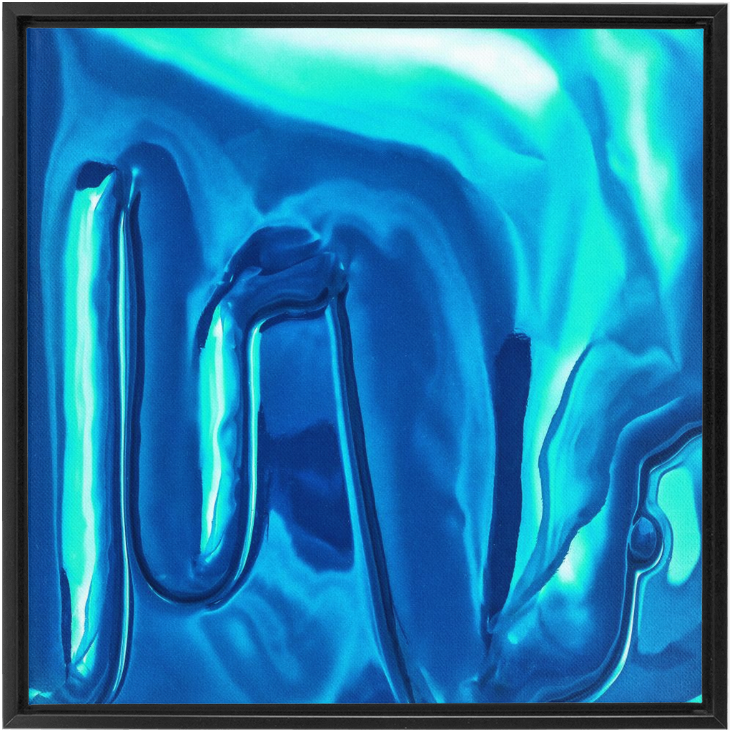 Canvas Print: "Light blue Drip"