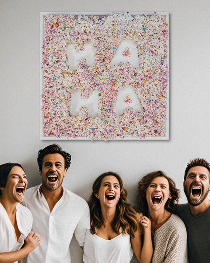 Sprinkles "HAHA" |  50x50cm