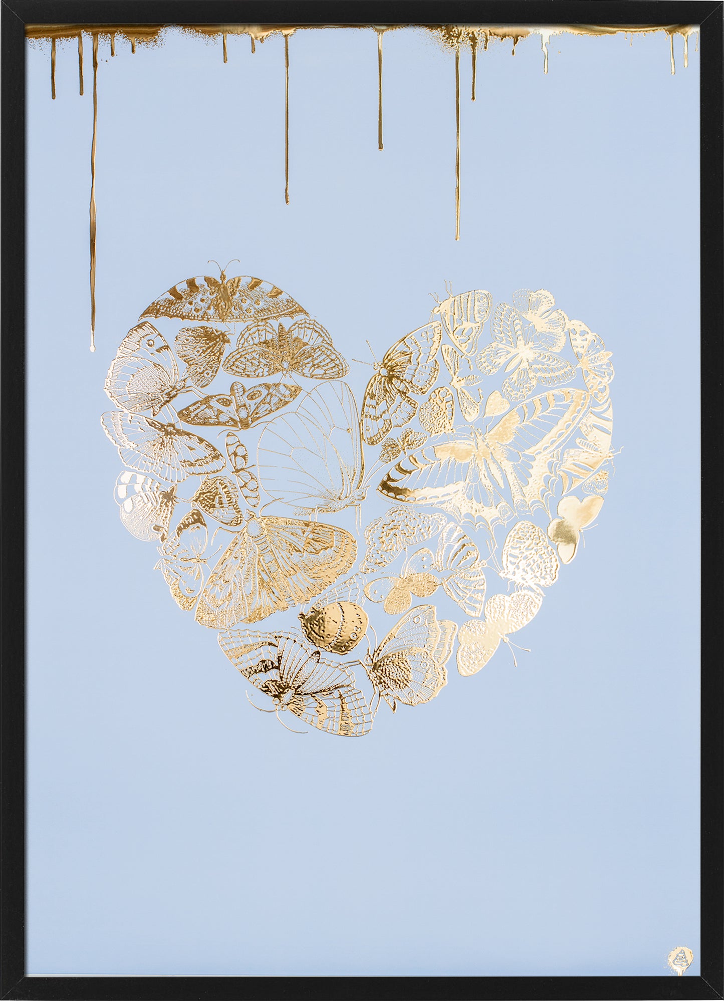 Butterfly Love | Gold print
