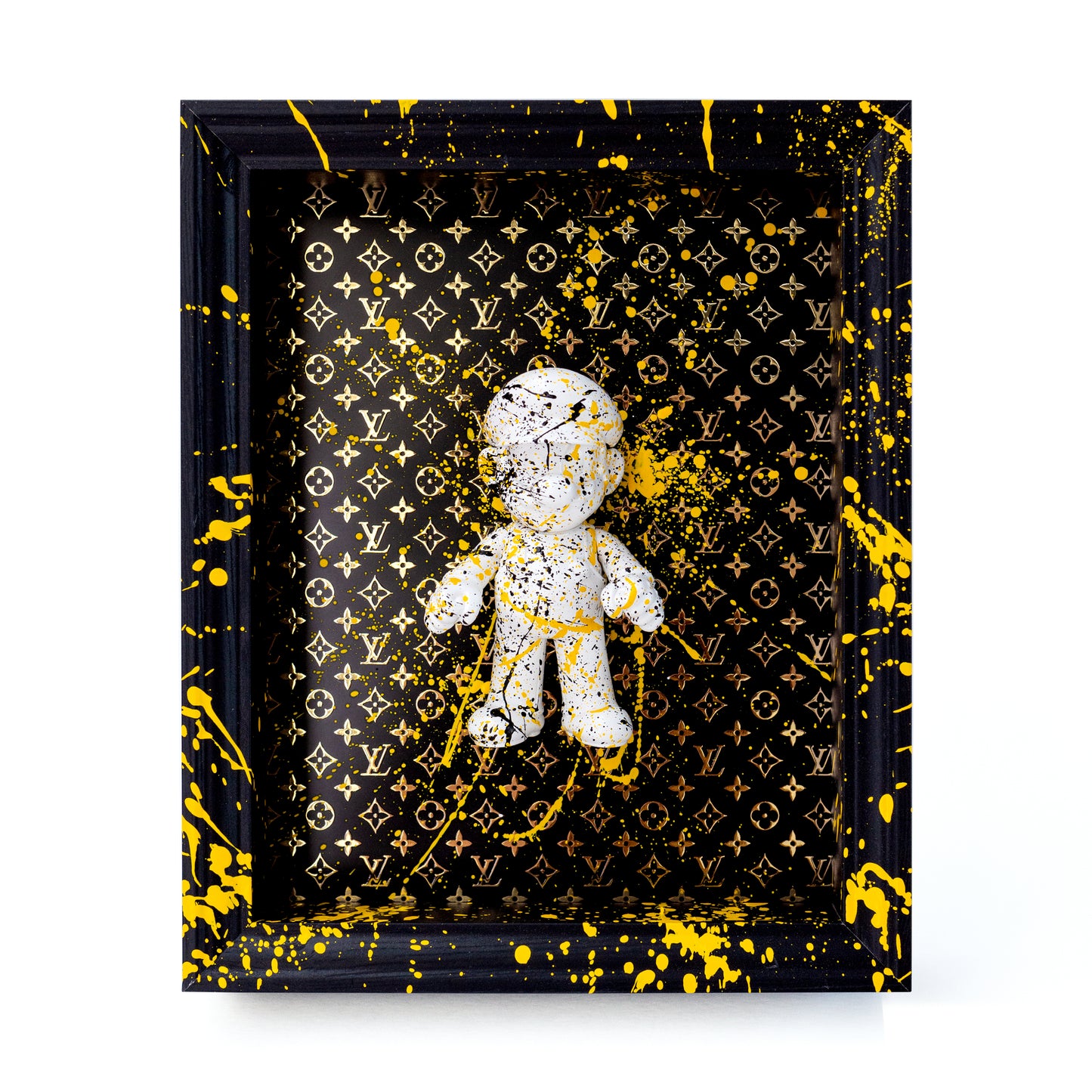 Mario doll (12cm) handfinished | Black and Yellow, Louis Vuitton