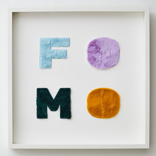 50x50cm | FOMO | With white frame