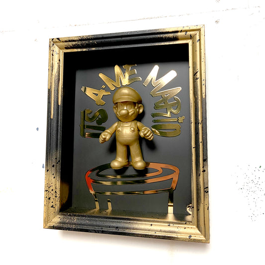 Mario doll (12cm) handfinished | Gold & Black